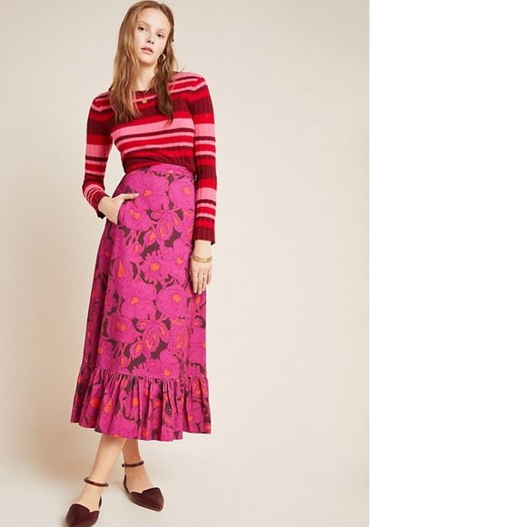Anthropologie Dresses & Skirts - Anthropologie Hyacinth Midi Skirt